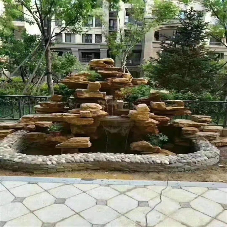 邱县庭院假山鱼池设计方案